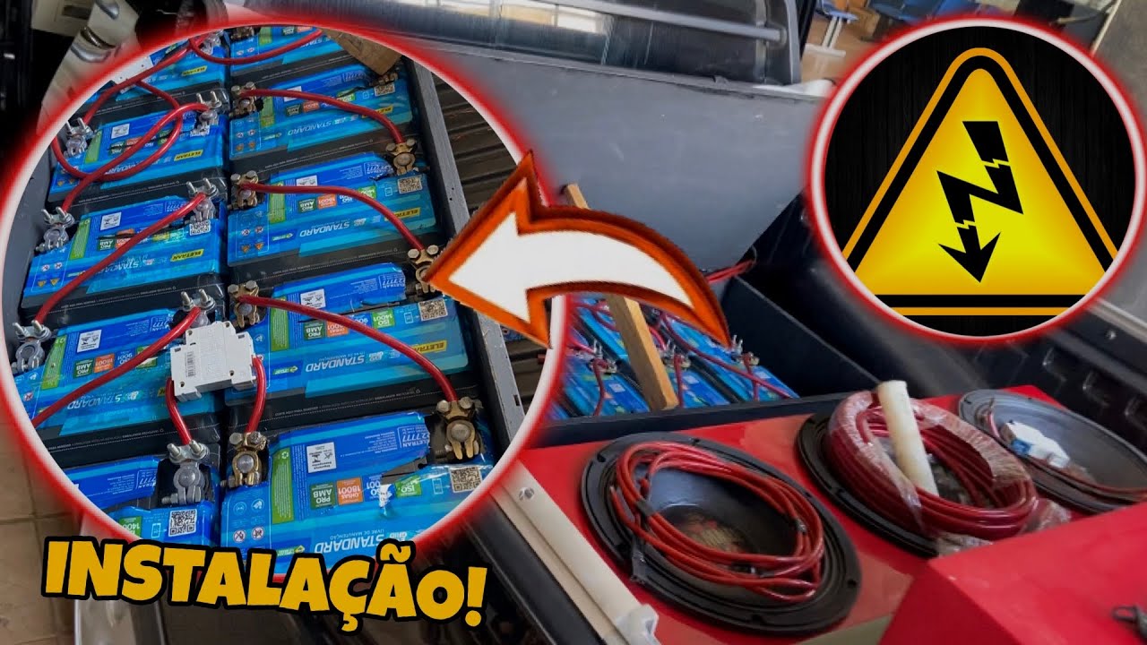 FIZEMOS A INSTALAÇÃO DO SOM ALTA VOLTAGEM ⚡️