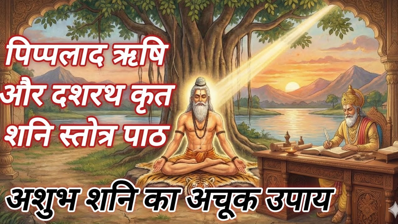#पिप्पलाद ऋषि और #दशरथ कृत शनि स्तोत्र #ShaniStotra written by #PippalaadRishi & #Dasaratha शनि उपाय