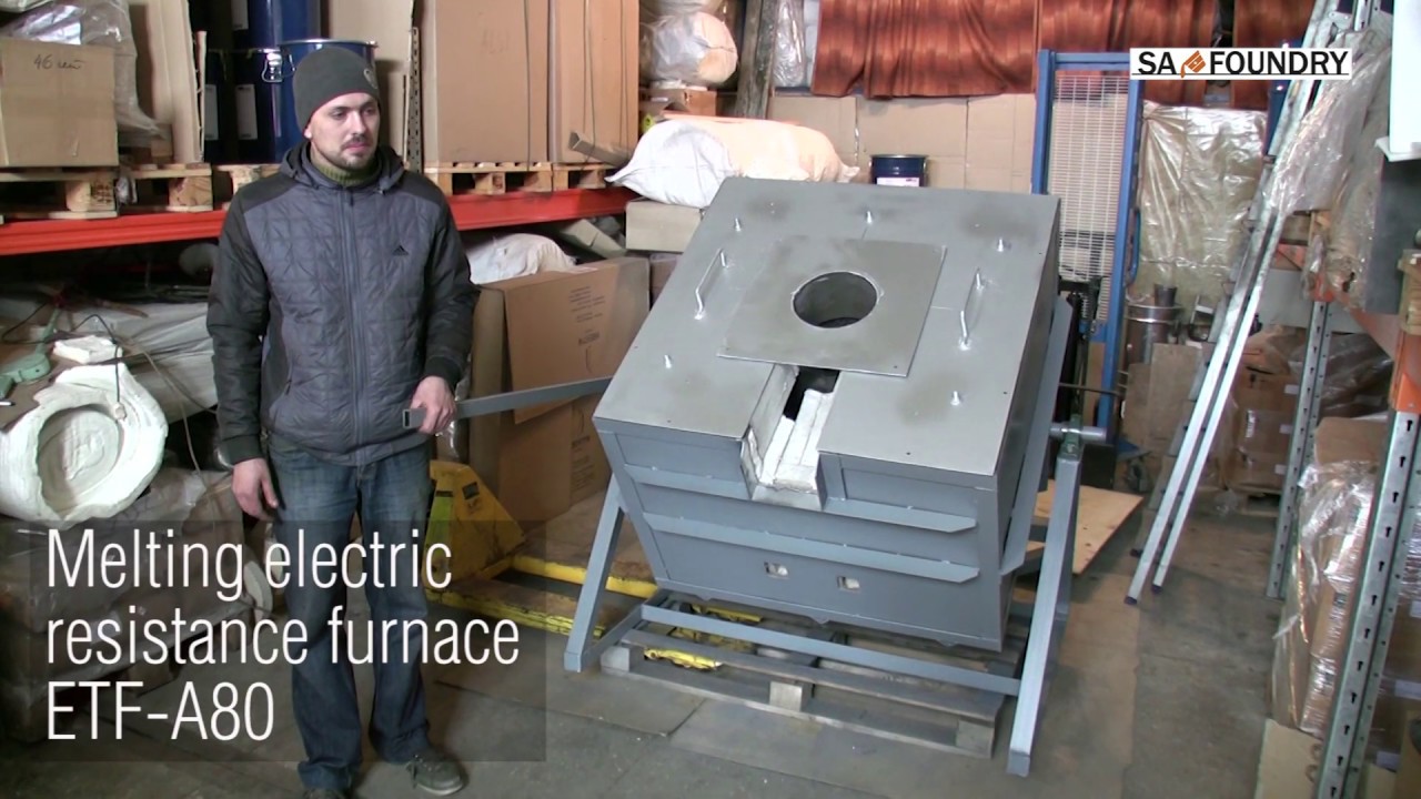 Melting electric resistance crucible furnace ETF-A80