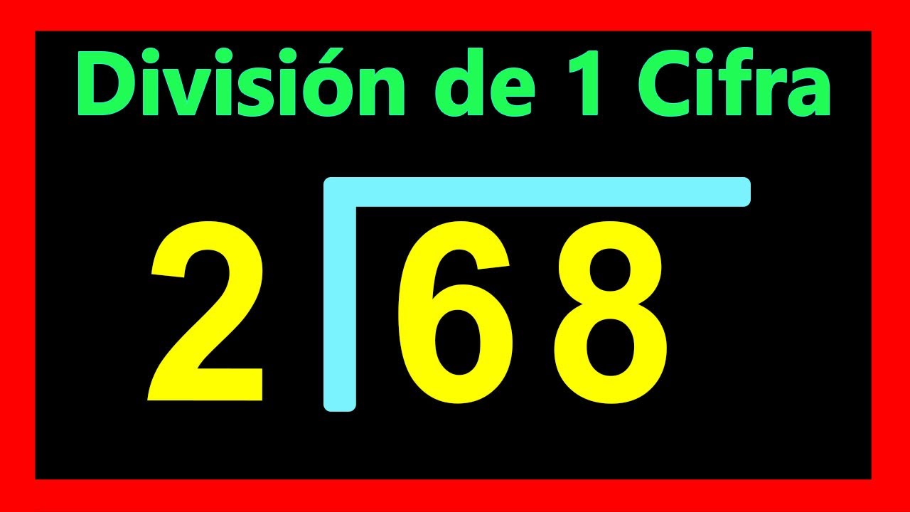 ✅👉 Divisiones de 1 cifra afuera y 2 dentro  ✅ Como Dividir por 1 Cifra