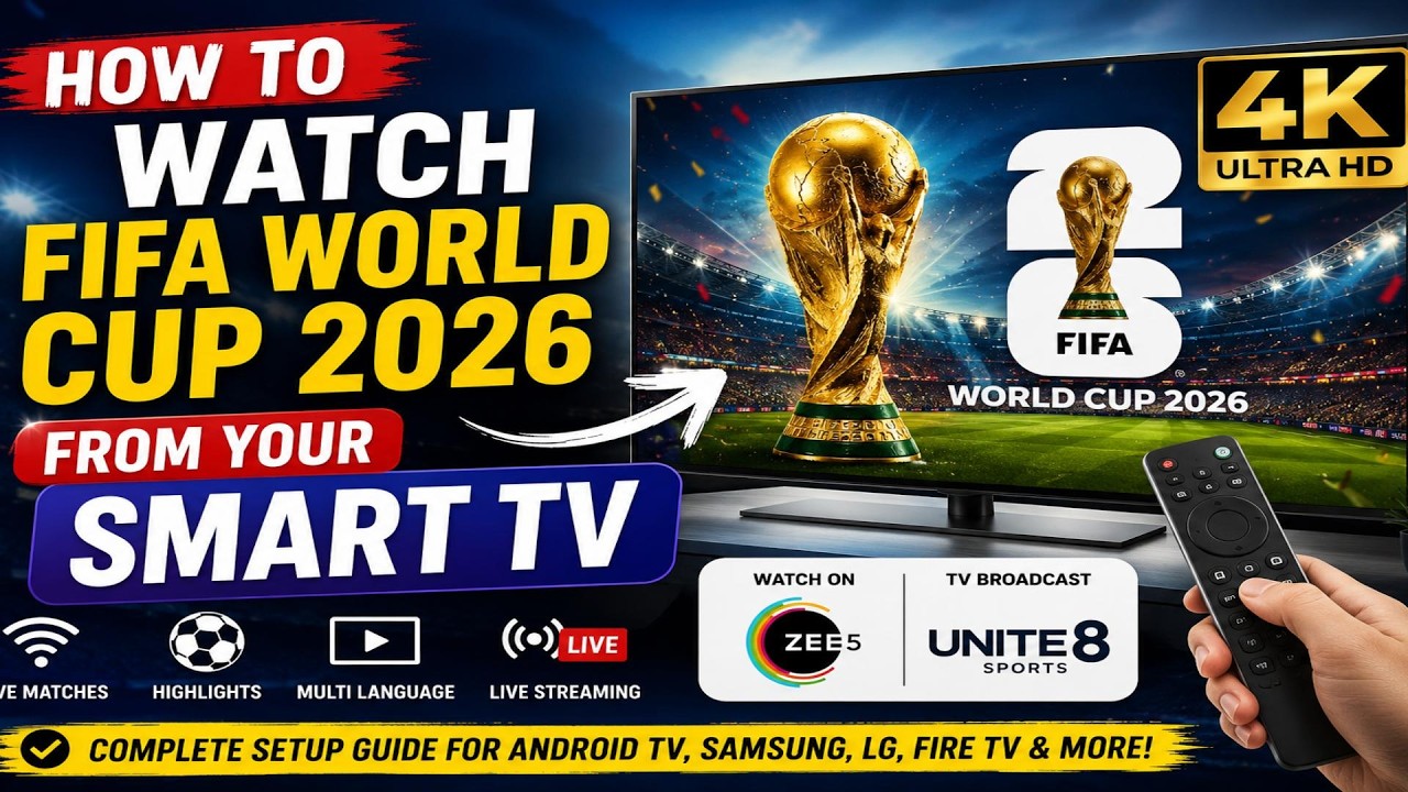 How to watch FIFA World Cup 2026 on Smart TV in 4K Quality