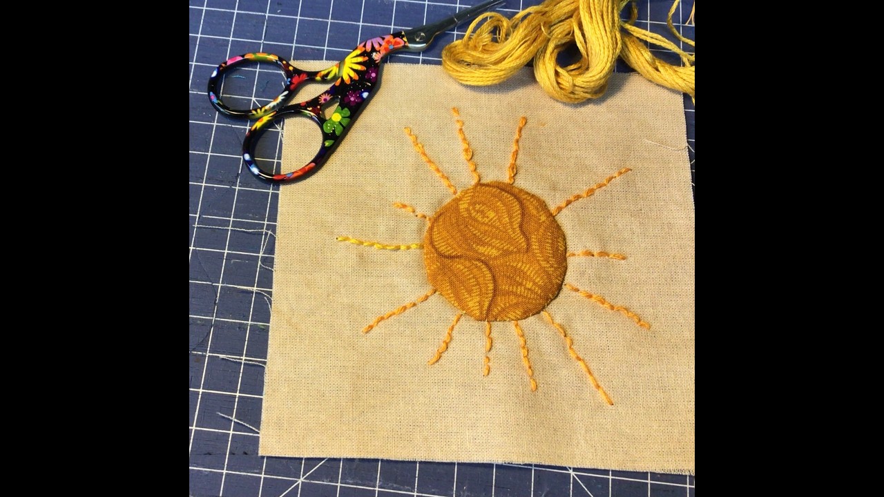 Slowstitching embroidery Quiltblock 2
