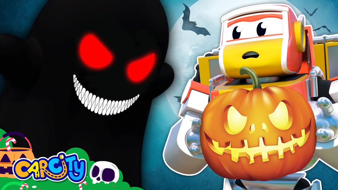 🎃HALLOWEEN🎃 | Súper robot persigue fantasmas y zombis aterradores🧟| dibujos animados para niños