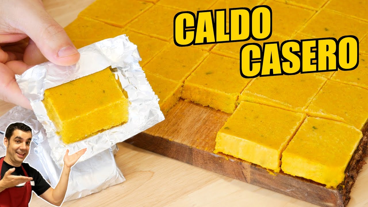 🌱😋PASTILLA de CALDO de VERDURAS casero y sin químicos! receta para aprovechar durante meses.