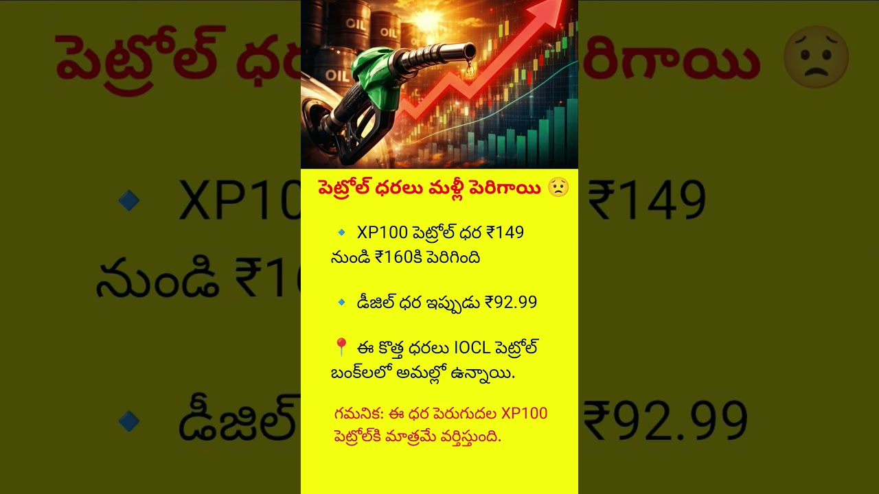 XP100 Petrol Price Hike in India 🚨 From ₹149 to ₹160 | Latest Fuel Update & Impact Explained#viral