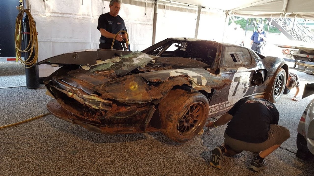 April 22, 2017 Road Atlanta HSR Mitty-Ford GT Crash at Turn 12