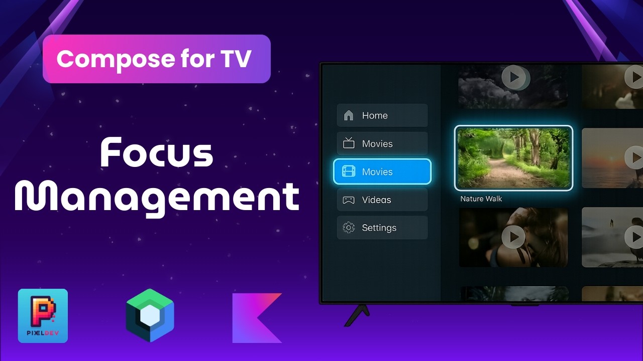 Focus Management in Jetpack Compose for Android TV | Jetpack Compose for Android TV | Kotlin