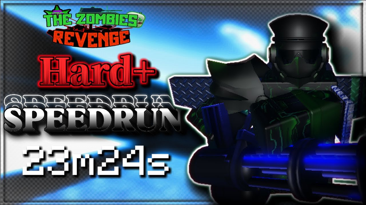 Hard+ SPEEDRUN (23m24s) | The Zombie's Revenge Roblox