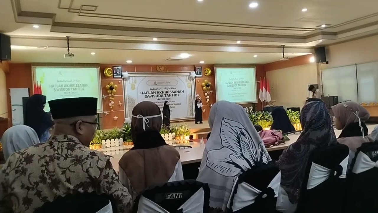 Wisuda tahfidz imtiyaz 16 Feb 2026. Fad as mc