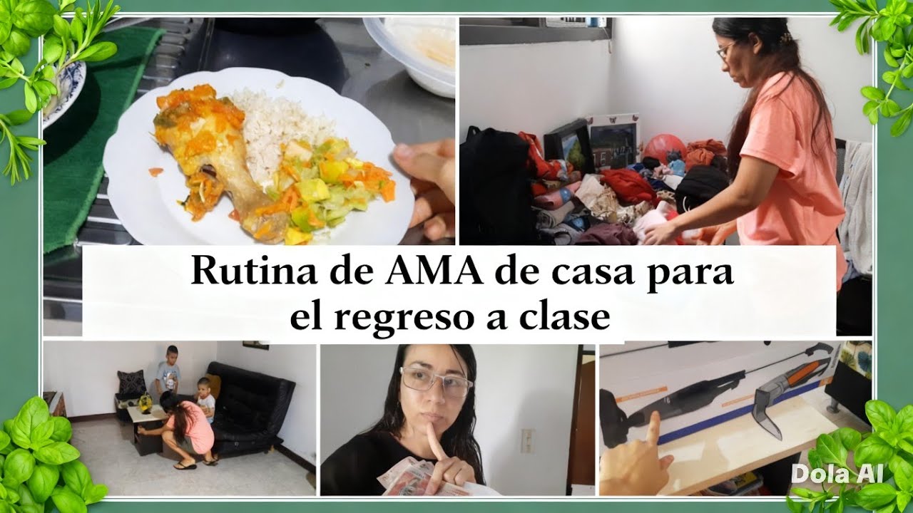 🔴 Rutina real de Ama de casa  para el regreso a clases 