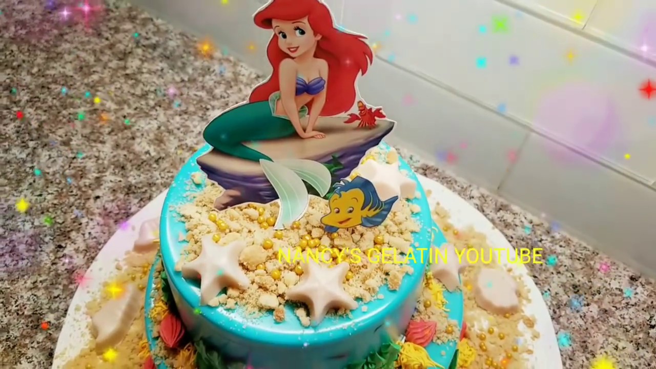 GELATINA DE DOS PISOS LA SIRENITA { THE MERMAID JELLO} , EN EL MAR LA VIDA ES MAS SABROSA