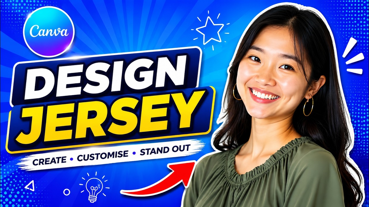 How To Design A Jersey On CANVA | Vintage Jersey (Complete Guide)