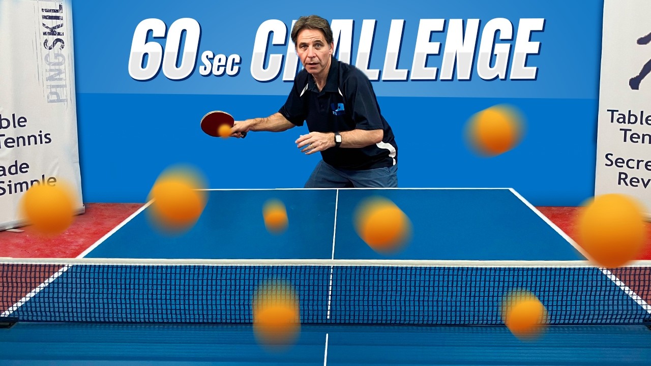 How Many Balls Can You Hit in 60 Seconds? (Table Tennis Challenge)