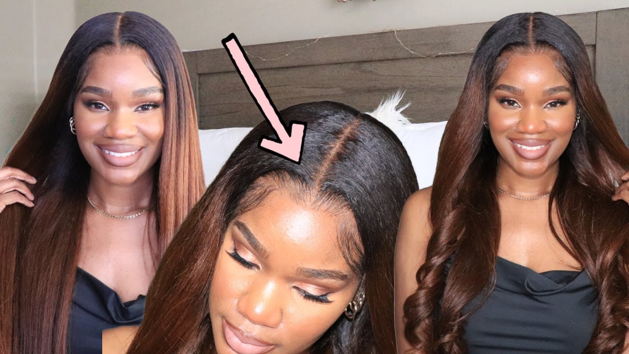 Melanated Girls GET THIS RIGHT NOW!!! Brown Ombre Coarse Yaki Lace Wig | TwinGodesses | OMGHERHAIR