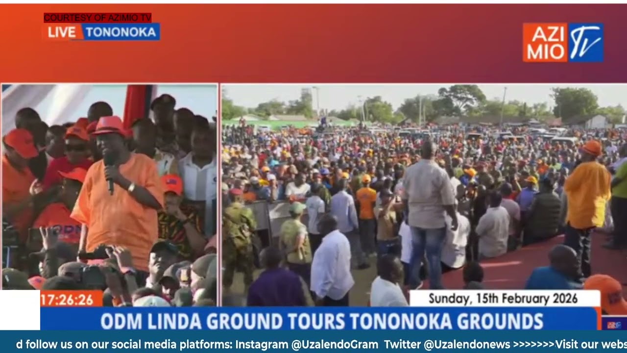 Oburu Odinga's Speech at Tononoka Grounds During Linda Ground Tour, Addresses Sifuna, Orengo & Babu