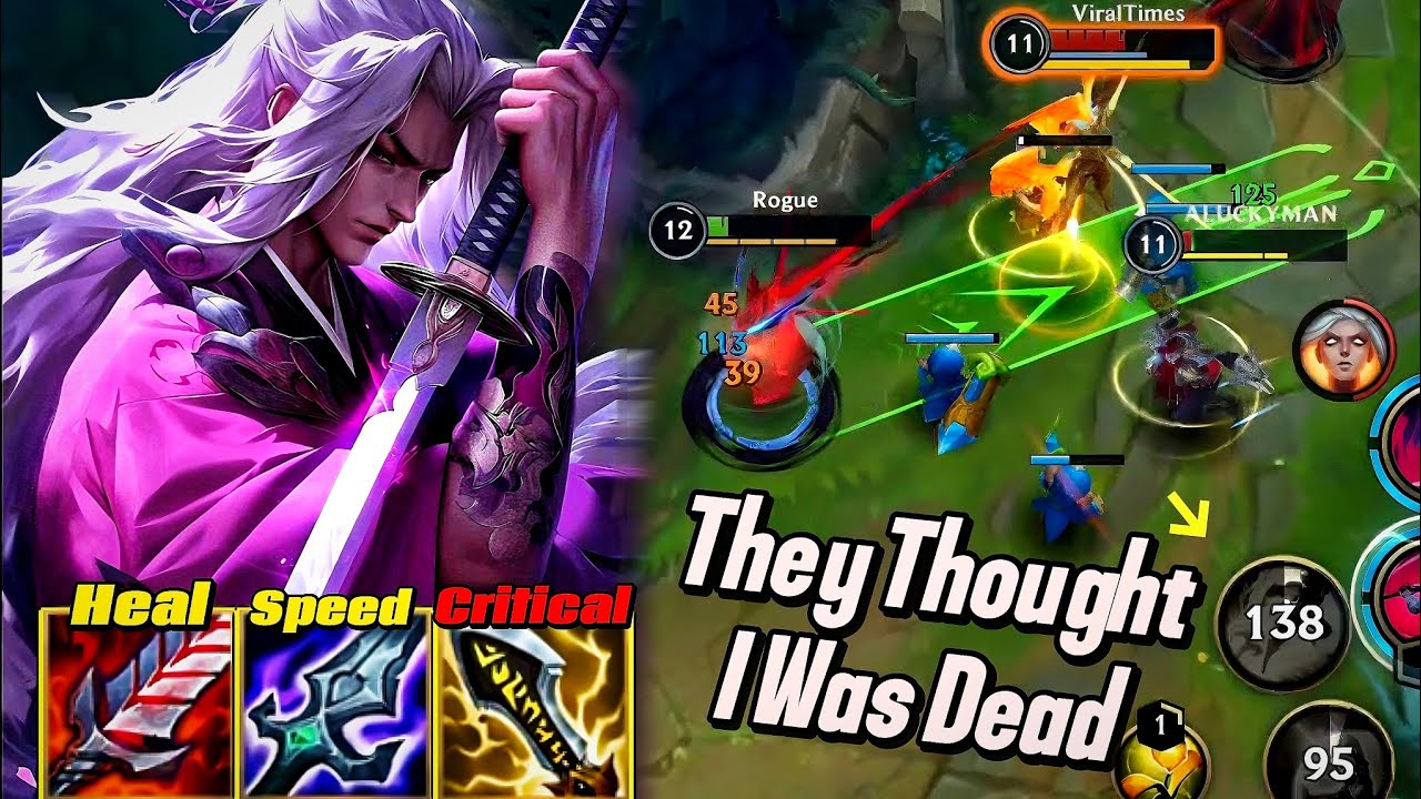 100% Critical Chance in 2 Items! - Wild Rift Yone Build Guide