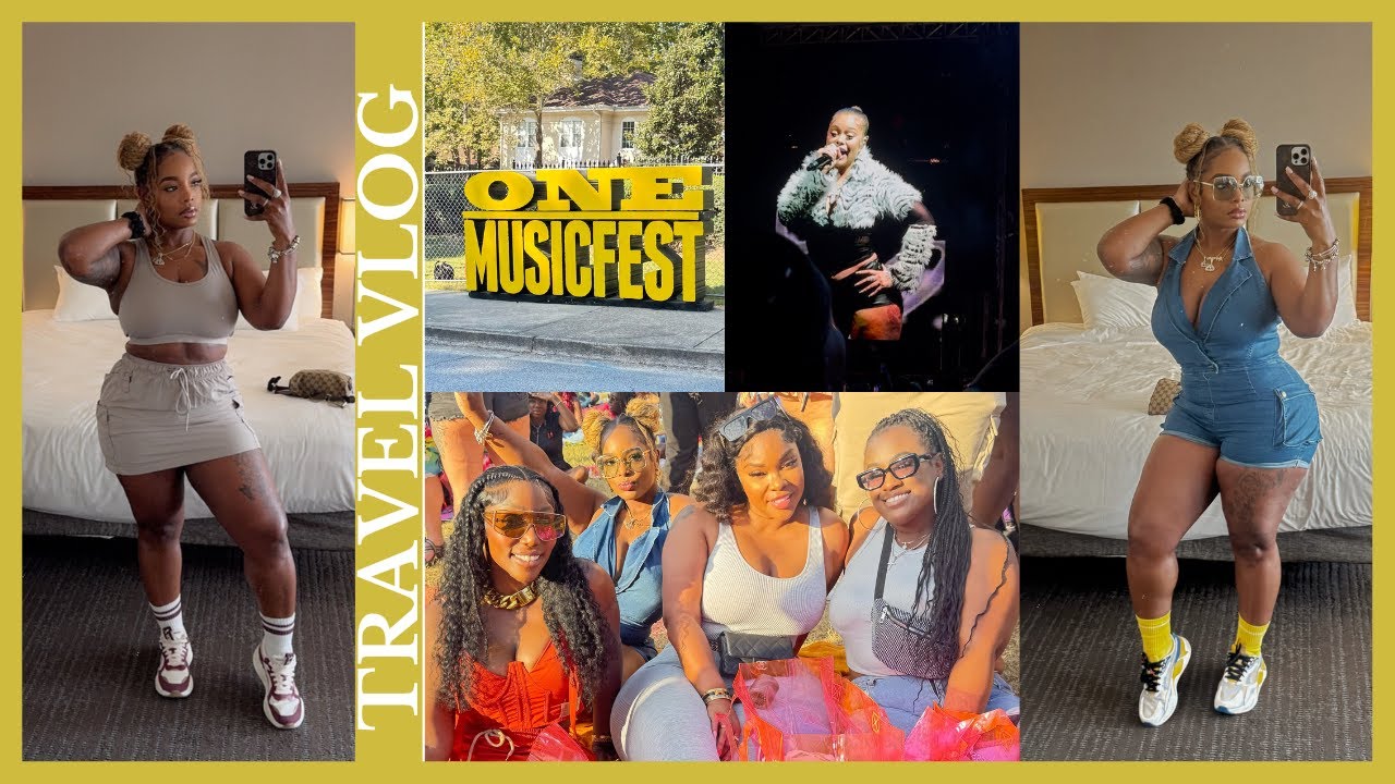 TRAVEL VLOG| WEEKEND IN ATLANTA | ONE MUSIC FESTIVAL 2024 • SUBSCRIBERS GALORE •  GIRLS TRIP & MORE