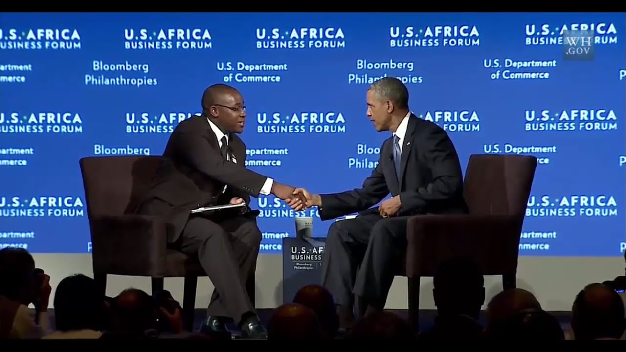 NUST student, Takunda Chingonzoh shines at U.S.-Africa Summit, as he interviews Obama