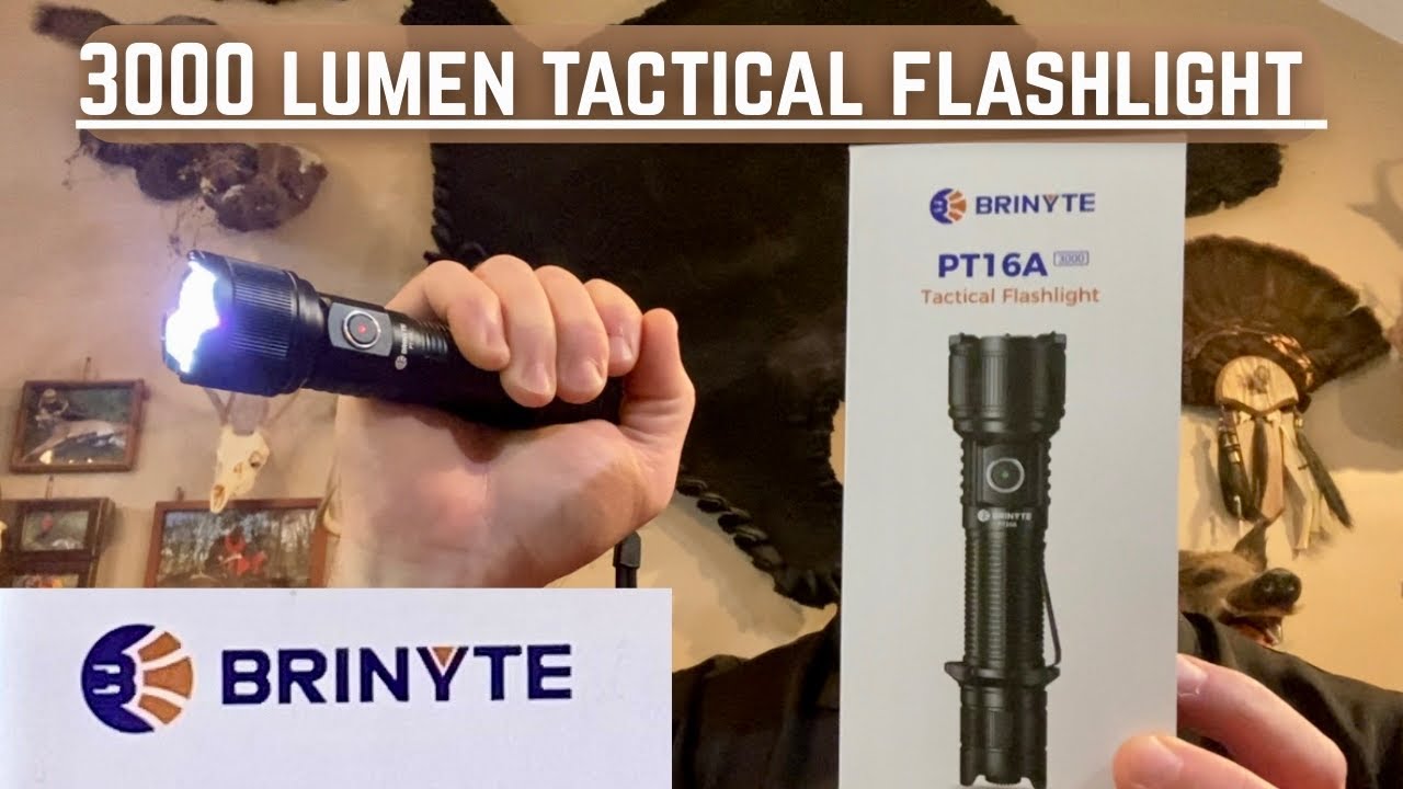 The best EDC flashlight on the market?! Brinyte PT16A 3000 Lumen Tactical Flashlight!
