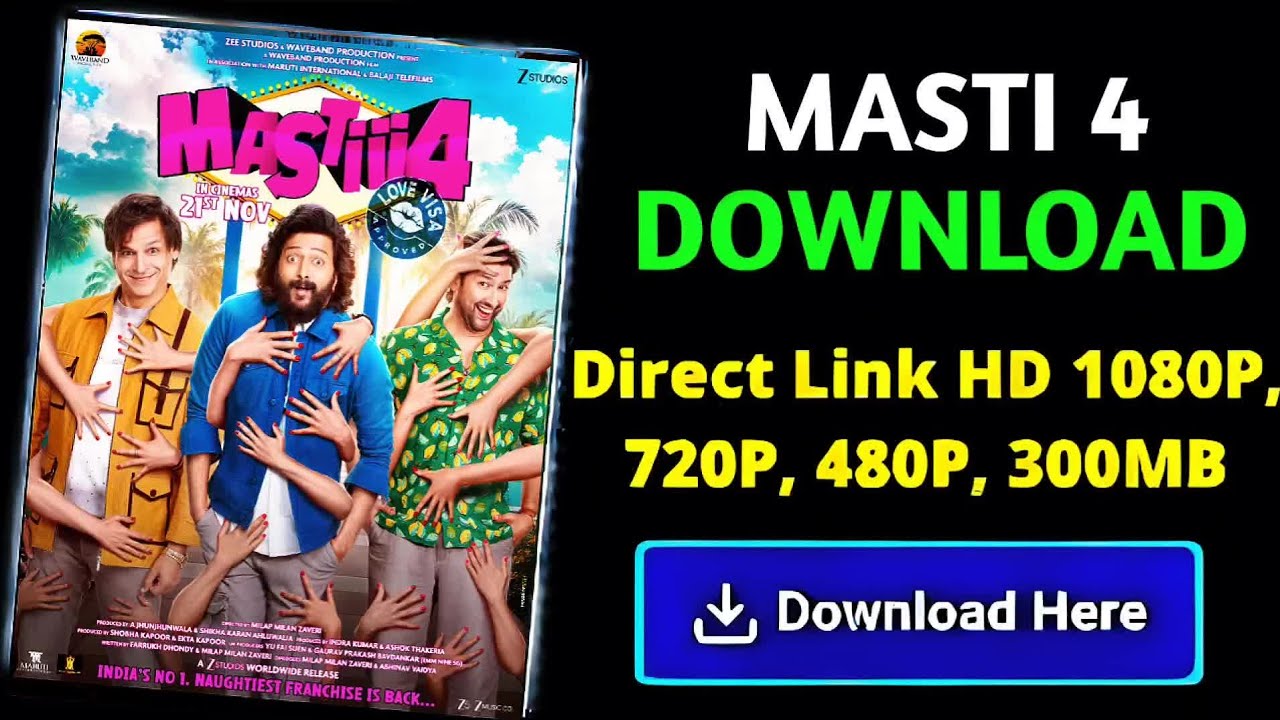 🚨🎥 **Masti 4 Movie Download Kaise Kare: Legally!** 🎥🚨 How to download masti 4 movie 