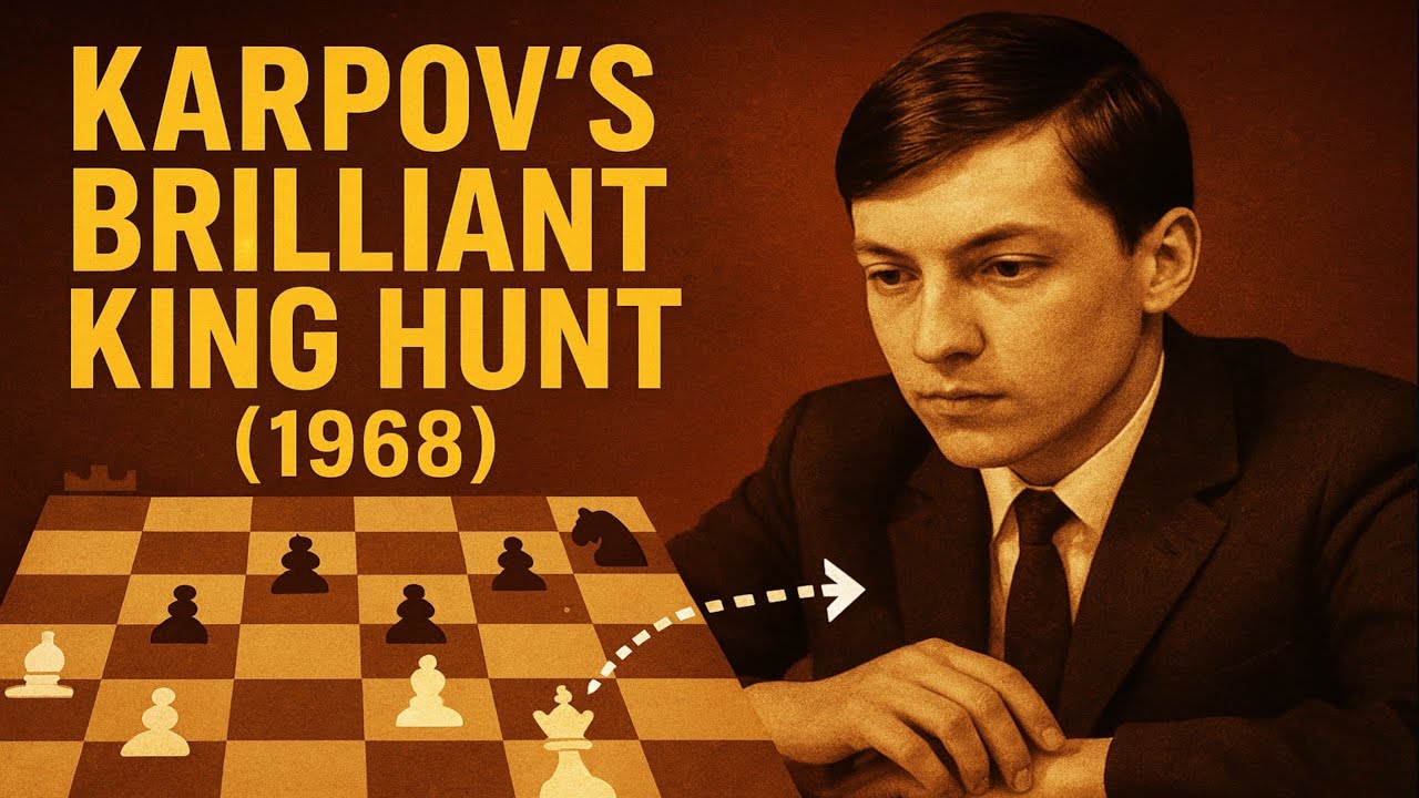 Young Karpov Destroys Timman with a Brilliant Attack (1968 Masterpiece)