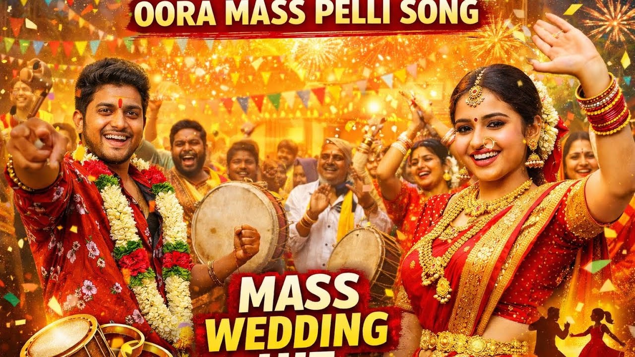 మా పెళ్లికి ఊరంతా రావాలి 🔥 | Telugu Oora Mass Wedding Song | #marriage #wedding #trending #song 
