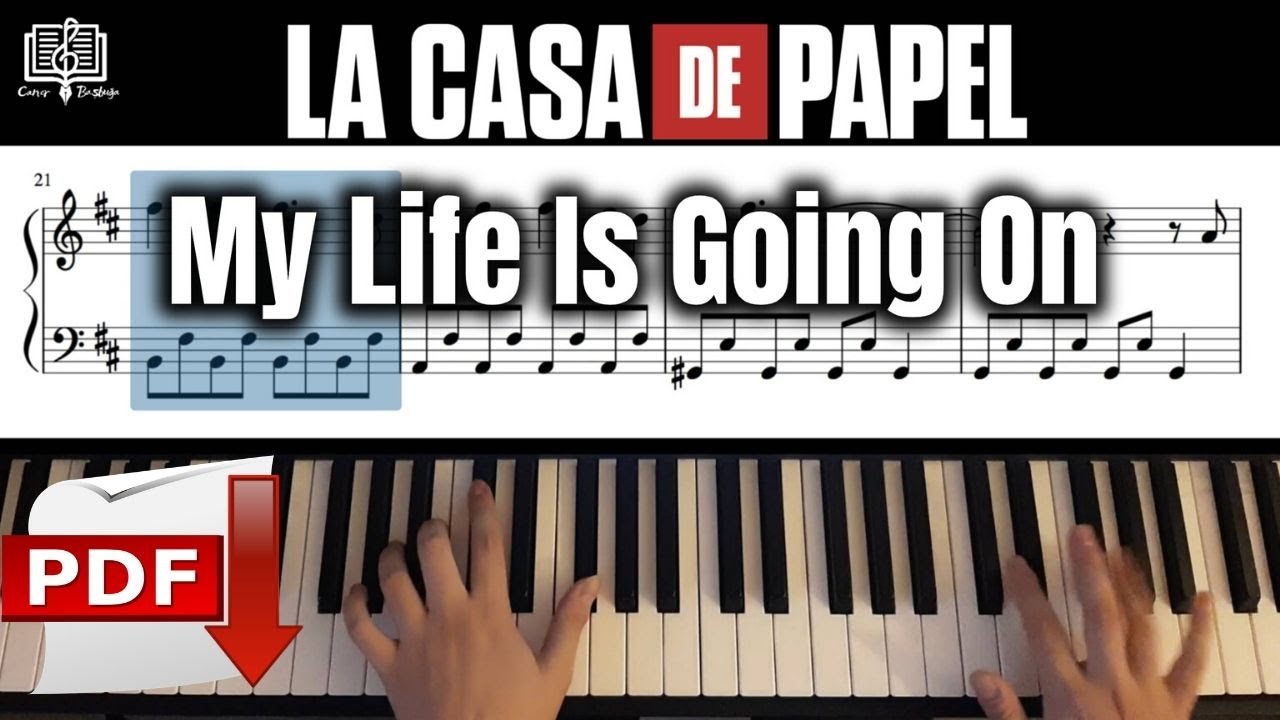 La Casa de Papel - My Life is Going On | Piyano Notaları | Piano Tutorial | Piano Notes | Piano