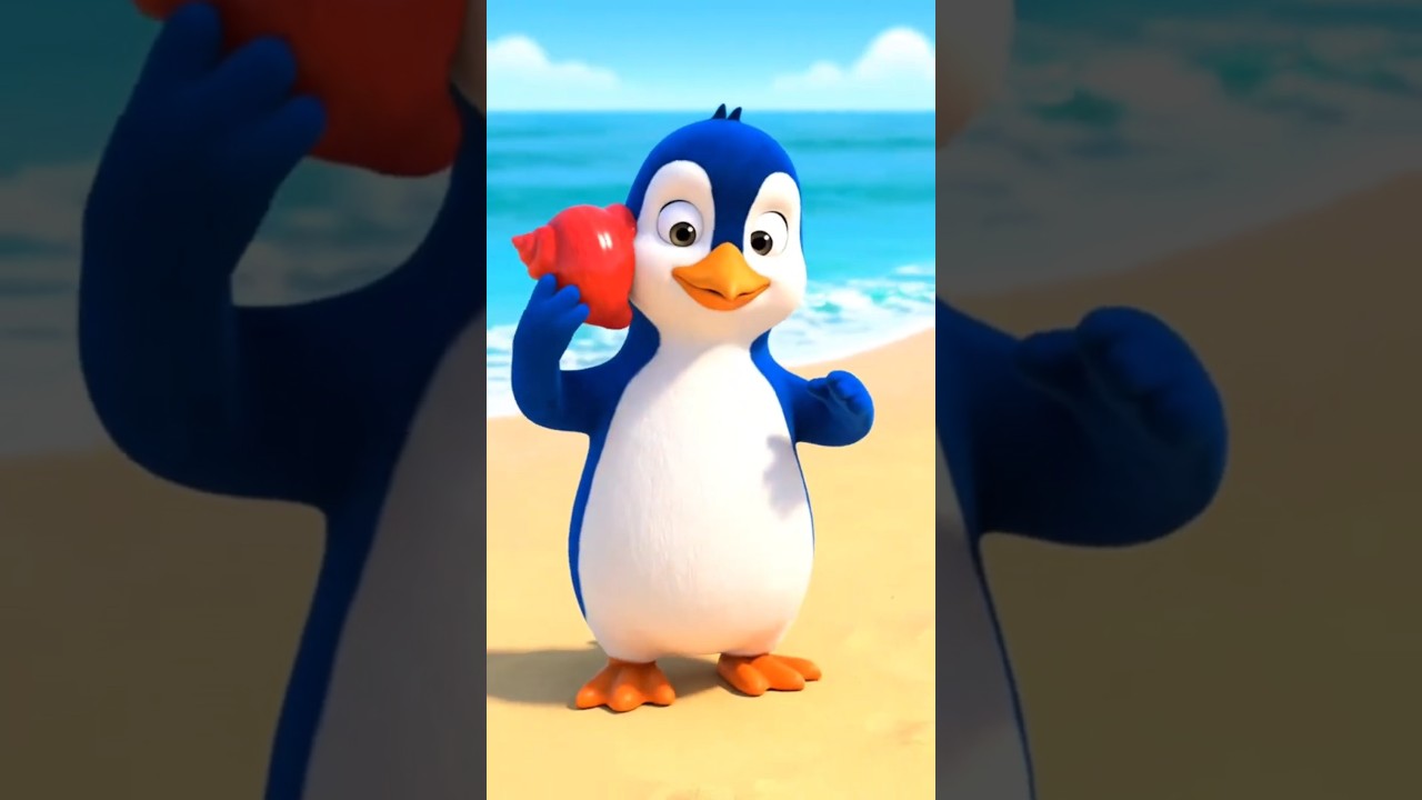 Penguin’s Beach Adventure! 🐧🌊 | Cute AI Cartoon Short | Funny Animation 