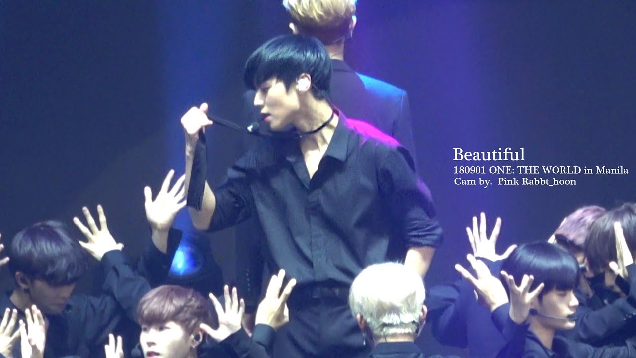 180901 워너원 월드투어 [ONE: THE WORLD in Manila] - Beautiful (박지훈 Focus) 4K