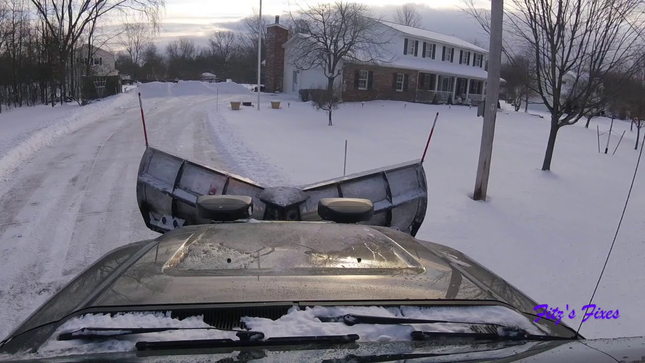 Plowing driveways