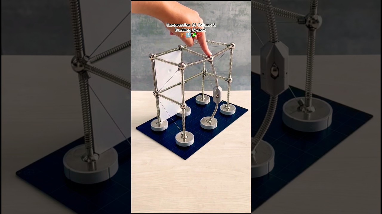 Compression Of Column & Buckling System 🏗️🔝💸💯