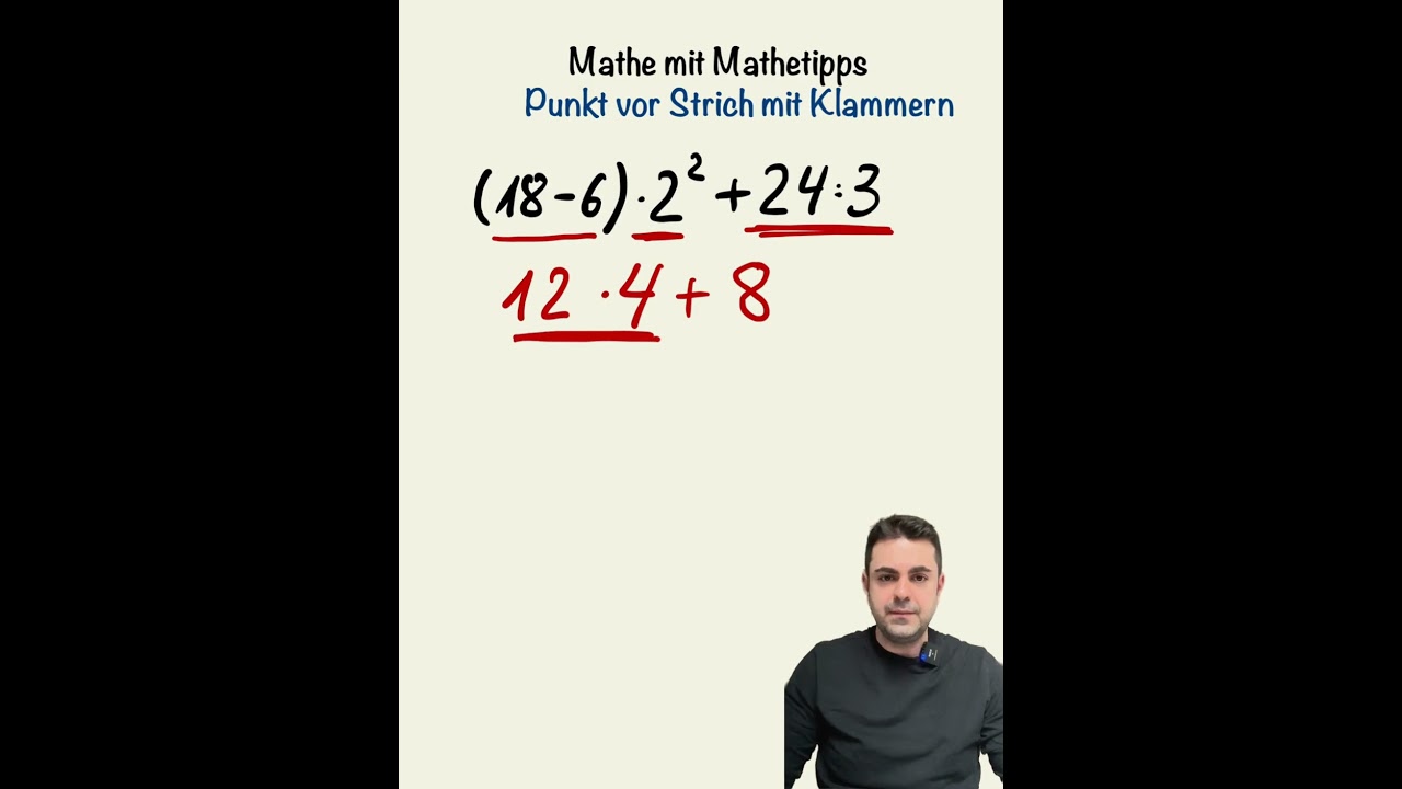 📉 Durchgefallen wegen DIESER Regel? Punkt vor Strich mit Klammern 😬