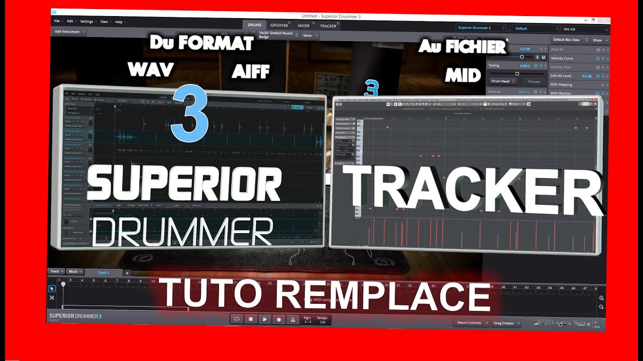 SUPERIOR DRUMMER 3 - Tuto fonction Tracker - Remplacement de Batterie