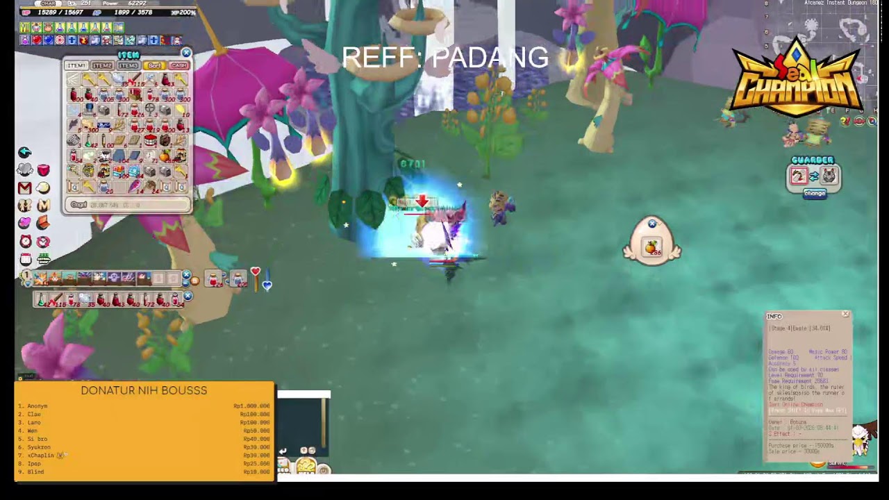 SAHURR GAS DUNGEON ALCA BOMA #SEALONLINE CHAMPION  #SEALONLINE
