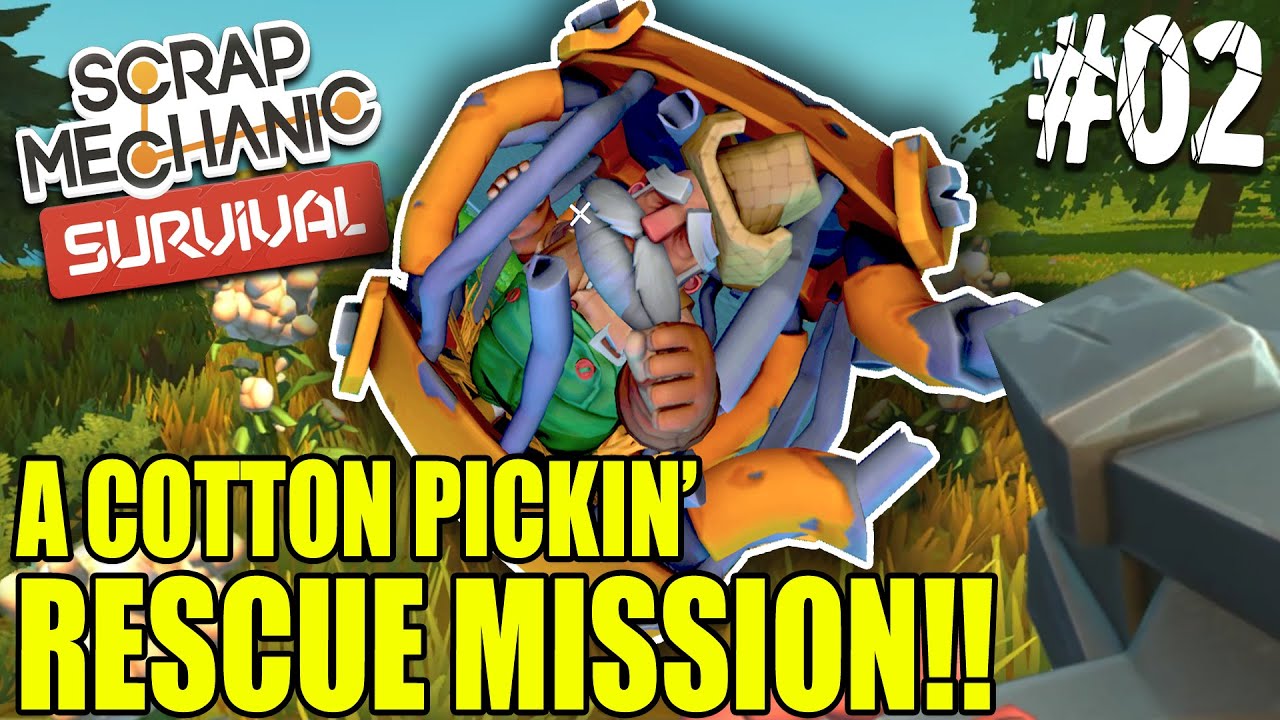 Scrap Mechanic SURVIVAL #02 - Finding a Workshop & Rescue Mission!