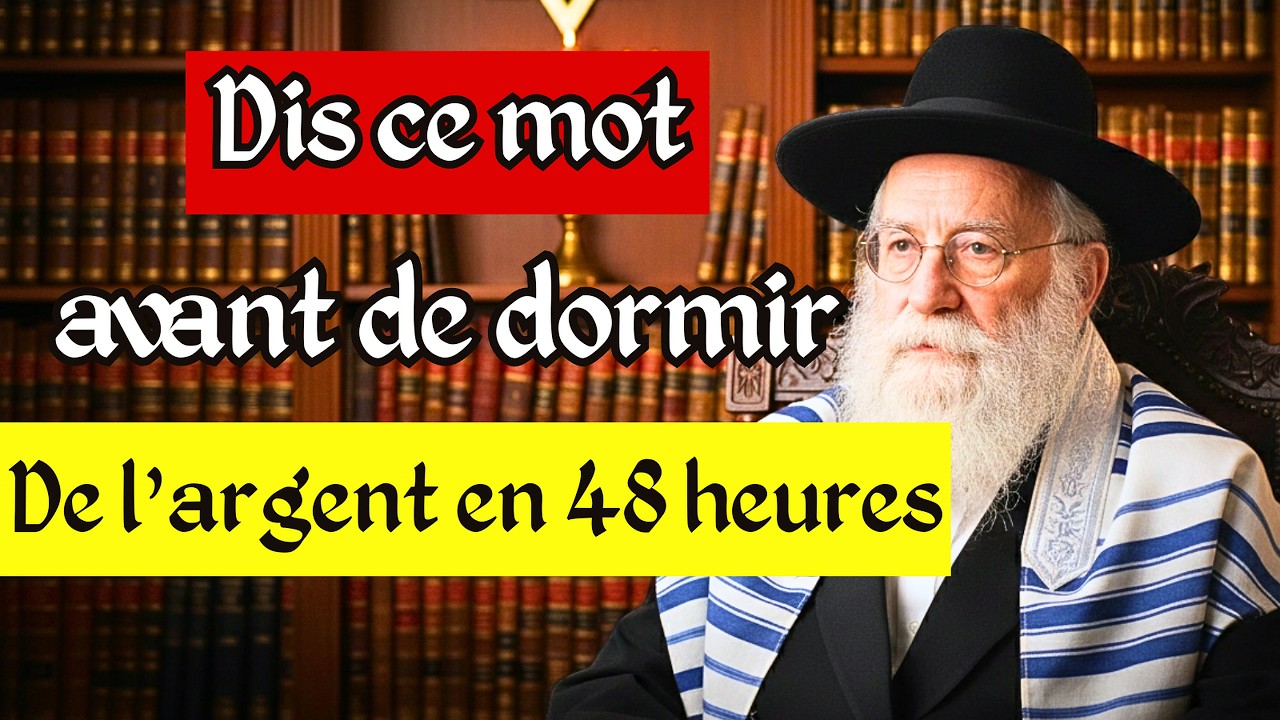Le Rabbin Millionnaire Avertit : Dites Ce Mot Hébreu Ce Soir… L’Argent Arrive en 48H