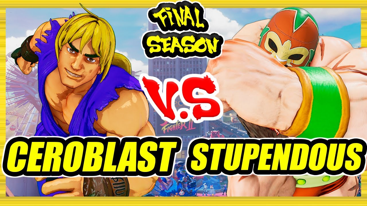 SFV CE 🔥 Ceroblast (Ken) vs Stupendous (Zangief) 🔥 Ranked Set 🔥 Street Fighter 5