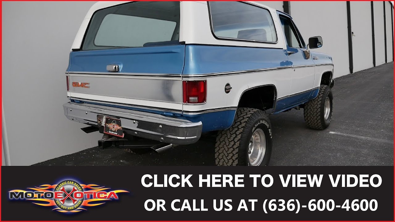 1977 GMC K5 Jimmy || SOLD