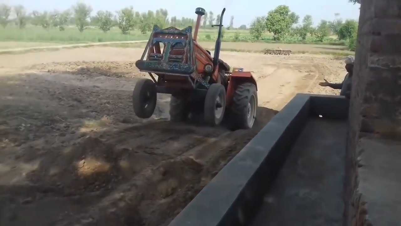 FIAT 480 Special  | Tractor Stunt With Back Blade | Tractor Fails | Powerful Tractors