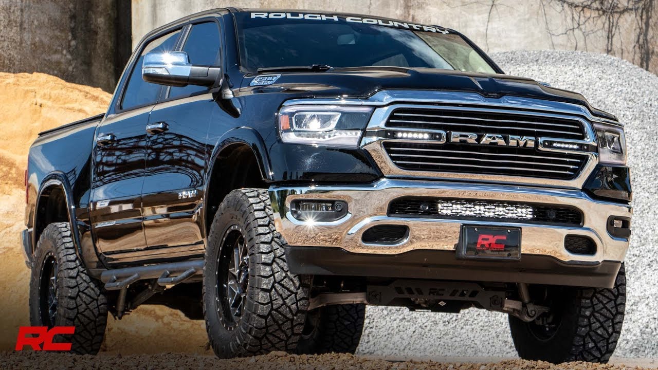 2019 Ram Trucks 1500 20-inch LED Light Bar Bumper Mount Kit by Rough Country