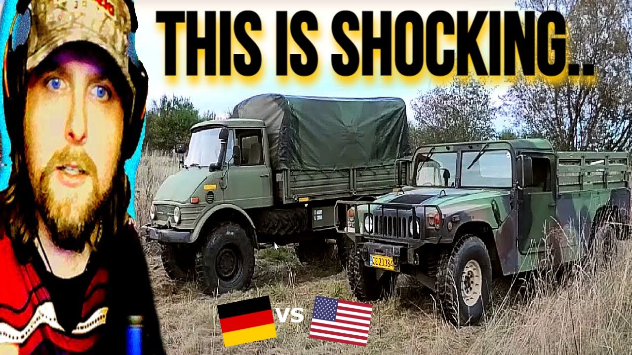 American Reacts to UNIMOG vs HMMWV / Hummer Off-road TEST