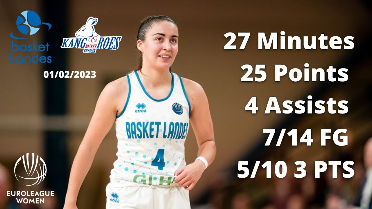Marine Fauthoux 25 Points vs Kangoeroes Mechelen - Euroleague 2022-23