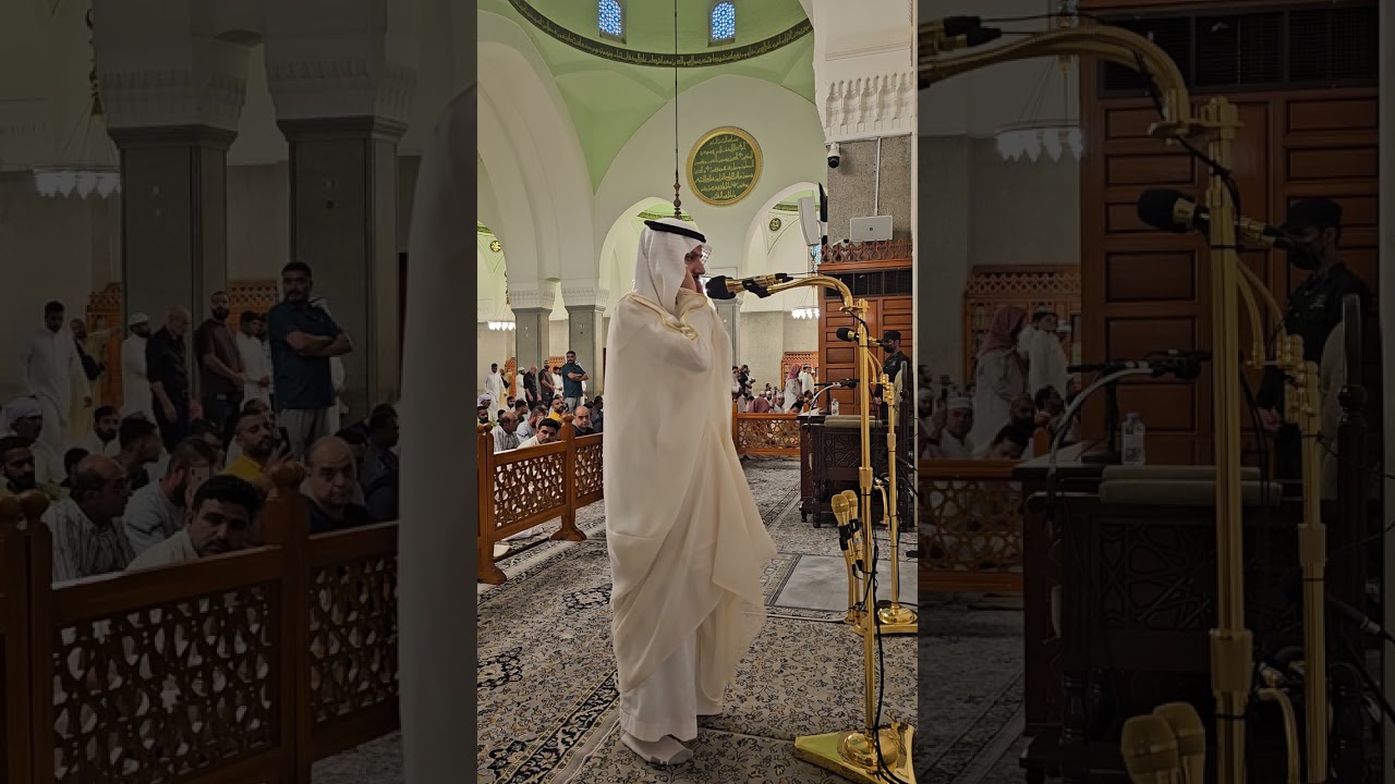 المؤذن/ عبد الكريم الأيوبي# يصدح أذان المغرب الأربعاء#٢٢-٣-١٤٤٦ هجريا# من رحاب مسجد قباء