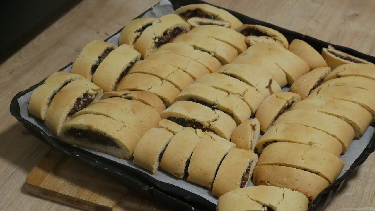 Pasta frolla senza burro che non si sbriciola | le mie paste a fette fichi e noci delle feste