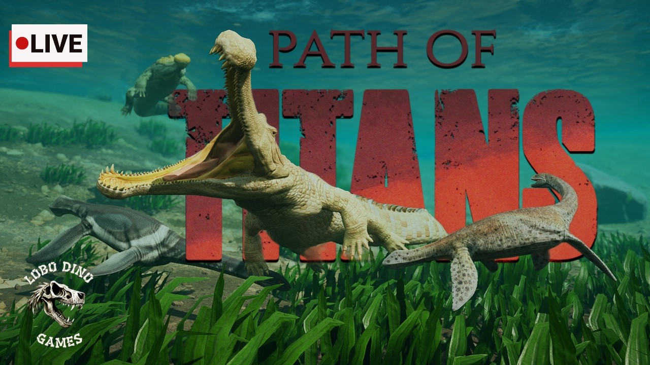 🔴 MELHORES E PIORES MOMENTOS DESSA LIVE SAFADA DE PATH OF TITANS #dinosaur #games #gaming #live