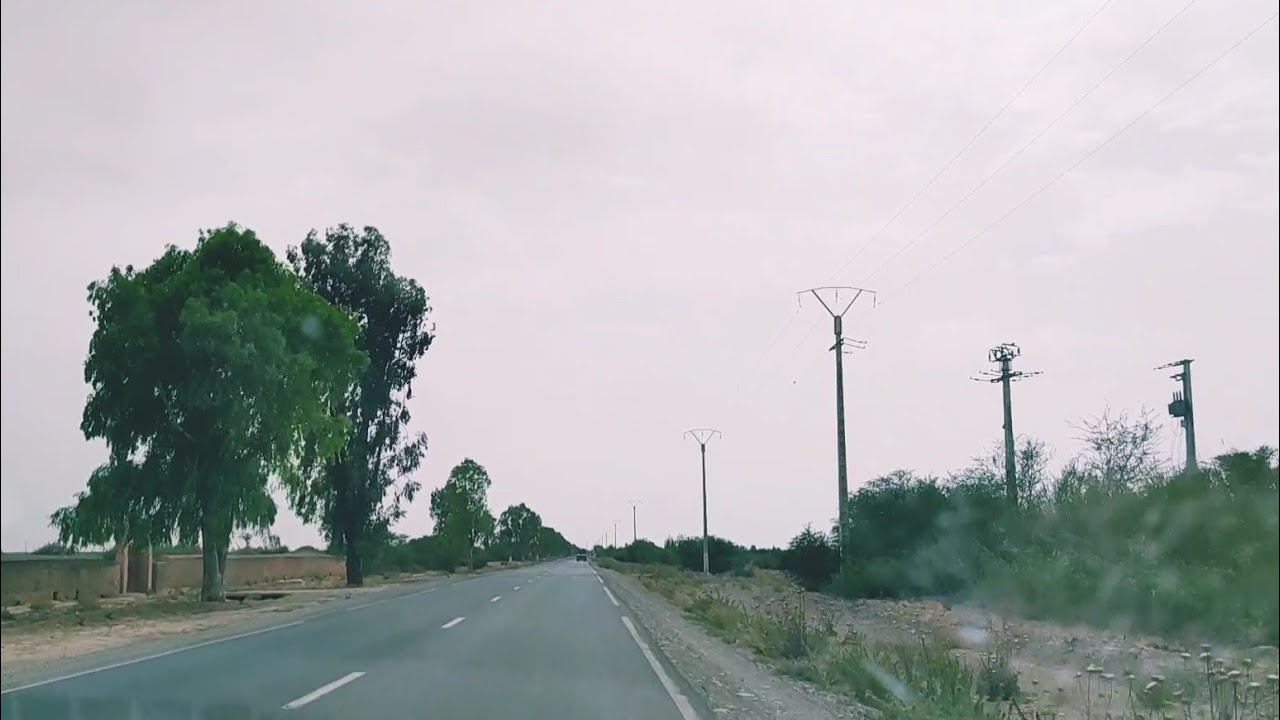 الطريق من مراكش إلى شيشاوة جو رائع وا رومانسي مشاء الله