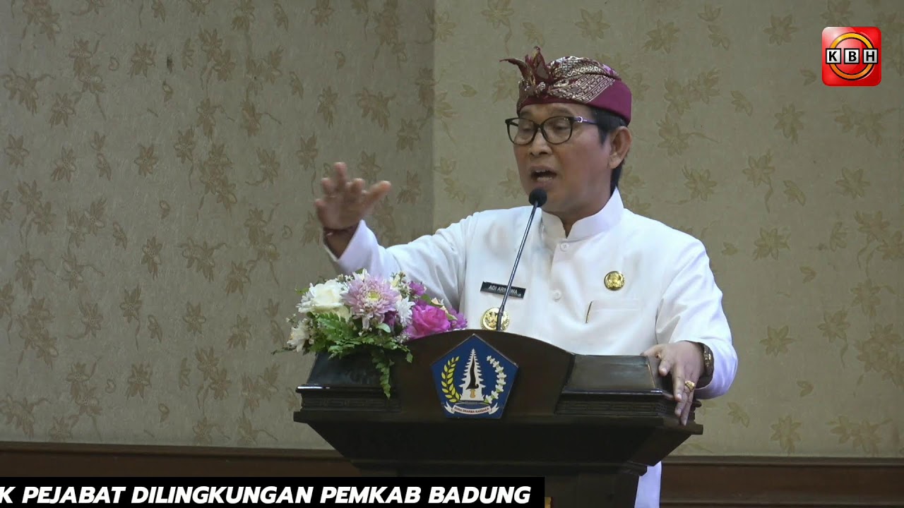 Bupati Adi Arnawa Lantik Pejabat di Lingkungan Pemkab Badung