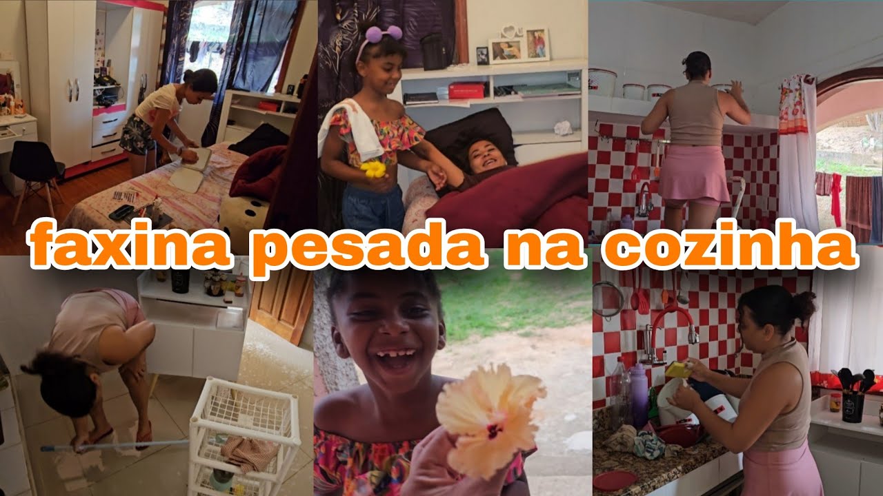 CANSEI 4 MESES SEM LIMPAR A COZINHA E FICOU PODRE/ NOSSO DOMINGO / RECEBI FLORES 💐 💐 