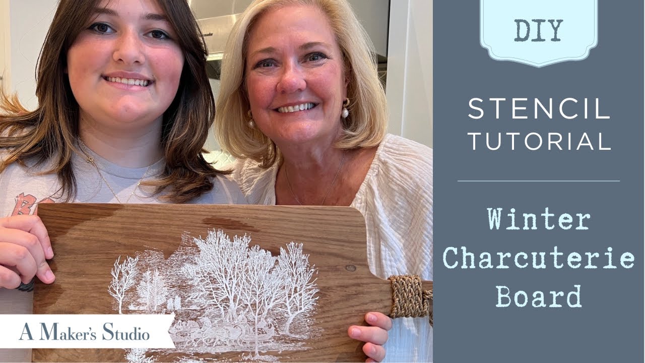 Step-by-Step Guide to Customizing Your Charcuterie Board | DIY Stencil Tutorial