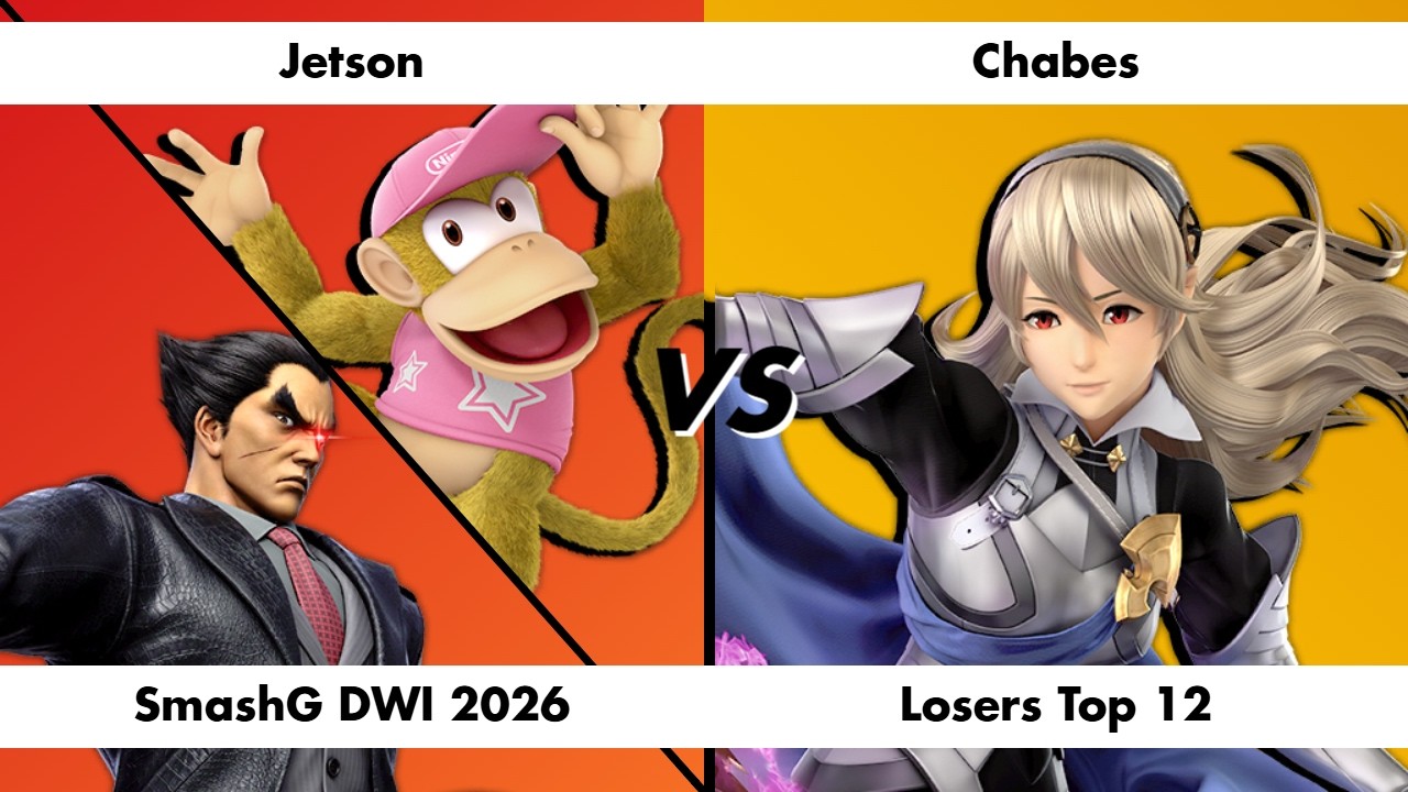 SmashG DWI 2026 - Jetson (Diddy Kong, Kazuya) vs Chabes (Corrin) [LT12]